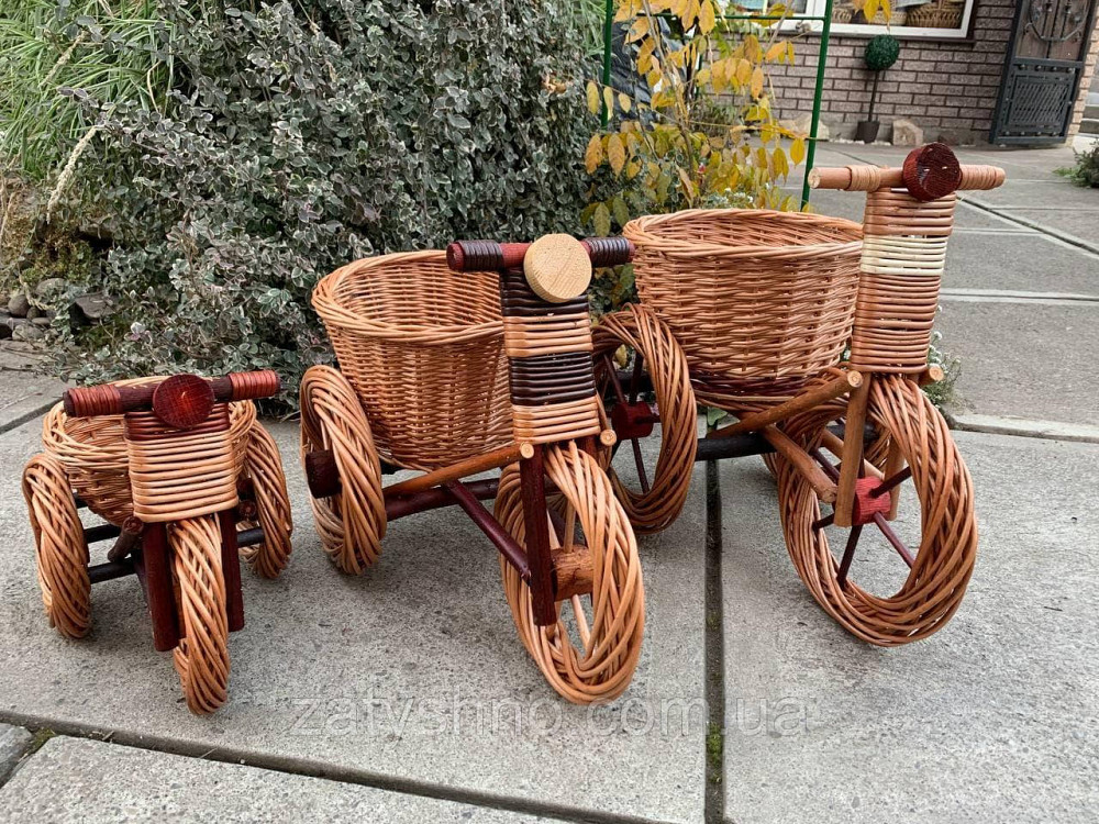 Плетена підставка під вазон із лози Київ - фото 3