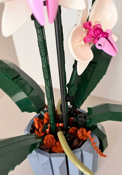 Конструктор орхідея квіти – 608 деталей, конструктор подарунок букет. Харків - фото 2