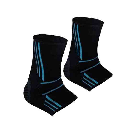 Бандажі на гомілкостоп Power System PS-6022 Ankle Support Evo Black/Blue (2шт.) L Кам'янське