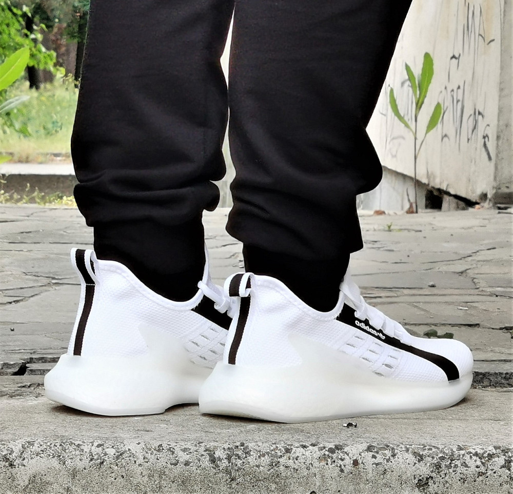 Кросівки Adidas ZX Білі Чоловічі Адідас Ізі Boost (розміри: 41,42,43,44,45) Дніпро - фото 5