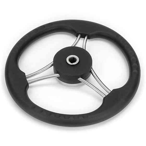 Кермове колесо, неіржавка сталь і пластик 13,5' HF08-313 Київ