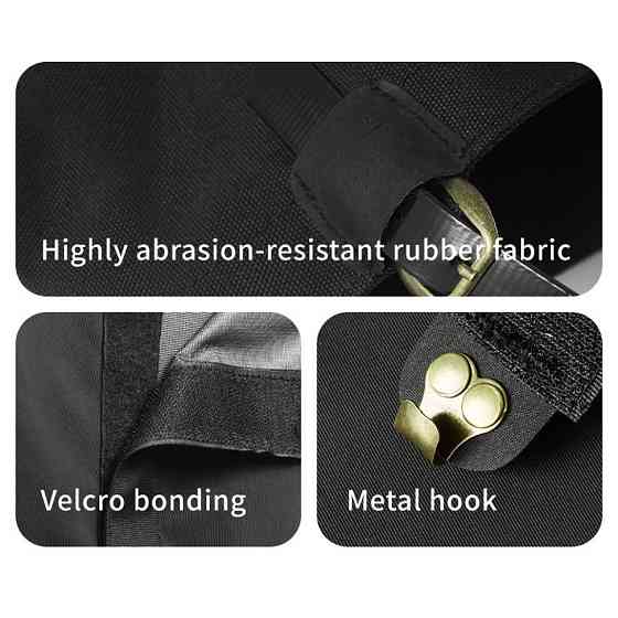 Защитные водонепроницаемые бахилы Naturehike CNK2450DS011, размер L, черные Ровно