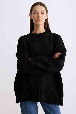 Жіночий затишний оверсайз светр машинна вʼязка Одеса