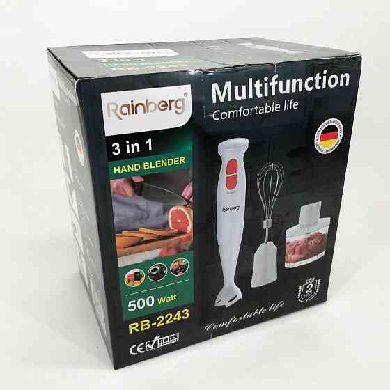 Портативный блендер для смузи Rainberg, Блендер нержавеющая сталь Мультифункциональный TD-97 Львов