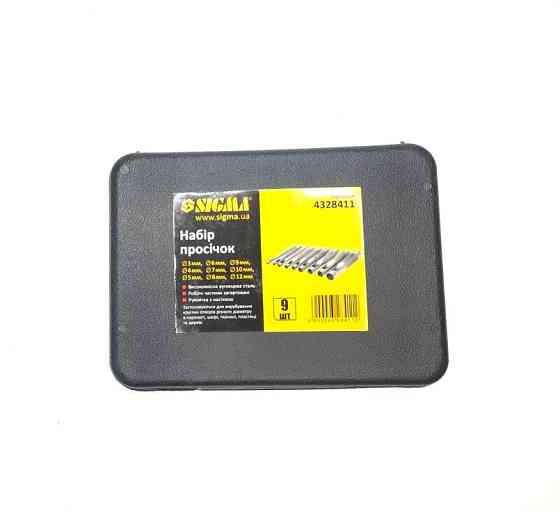 Набір просічок 3-10 мм, 12мм 9 предм. 4328411 кейс Вінниця