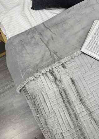 Плед-покривало Преміум 220х240 см (+-5см) Світло-сірий (87-224) Київ