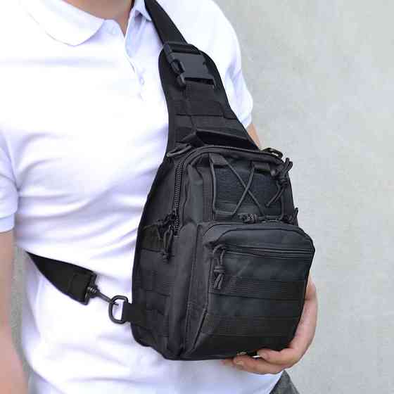Тактическая сумка на грудь, Мужская сумка кроссбоди Плечевая мужская вместительная JN-84 Львов