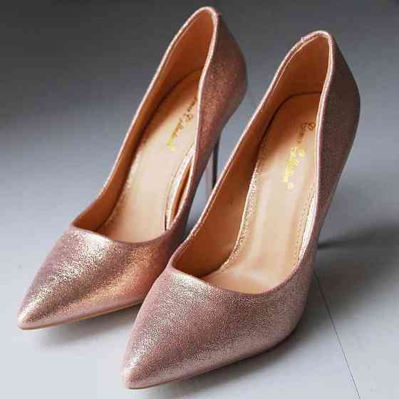 Comer Туфлі жіночі COMER шампань еко-шкіра каблук 11см розміри 36-38 (2715) Коломия