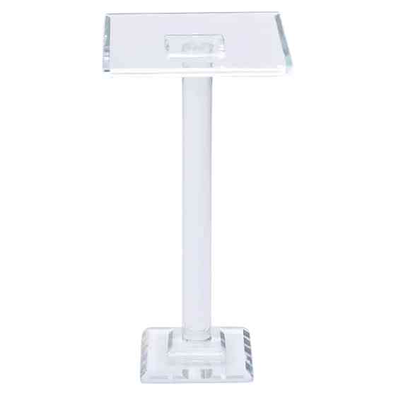 Тортівниця скляна на ніжці 12×12×23 см кругла стійка для торта, капкейків HP-4-72L Коломыя