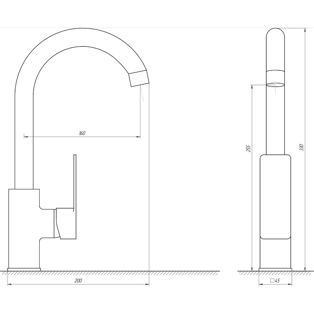 Змішувач для кухні DOMINO MALIBU DMM-203L-Black Тернопіль - фото 4
