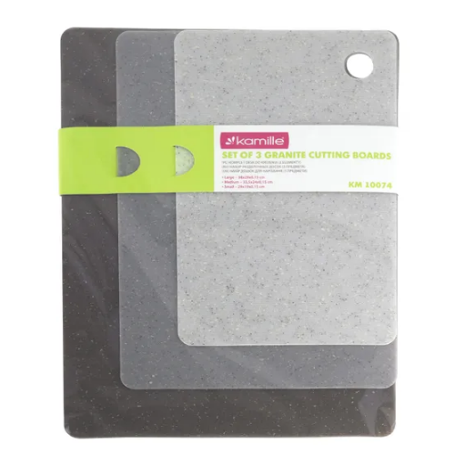 Набір дошок кухонних (3шт.: 38*29*0,15/33,5*24*0,15/29*19*0,15см) 10074 KAMILLE Житомир - фото 2