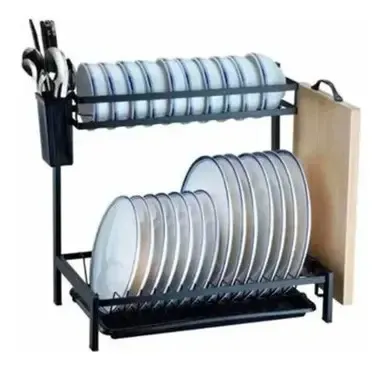 Органайзер-полка для посуды 2 яруса настольная сушилка MJ-4014 Коломия