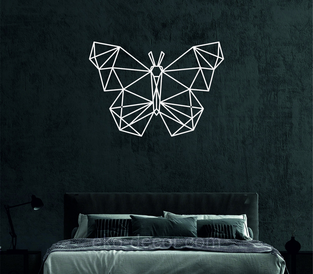 Декоративне настінне Панно «Метелик», Декор на стіну 90*63 см, Білий Київ - фото 4