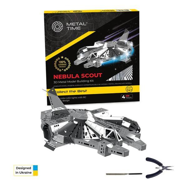 Колекцiйна модель-конструктор Metal Time Nebula Scout Spaceship Зореліт (MT098) Харків - фото 13