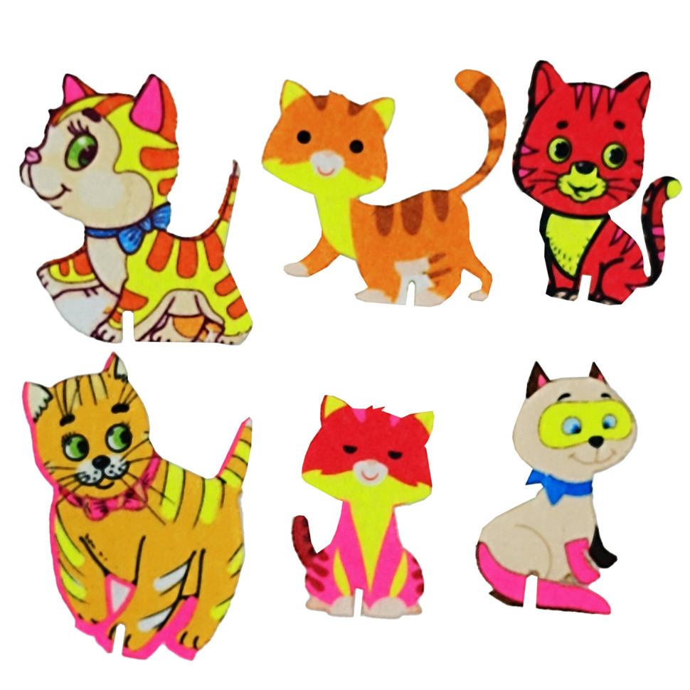 Набір фетрових фігурок на підставці "Котики" 180144 Вінниця - фото 1