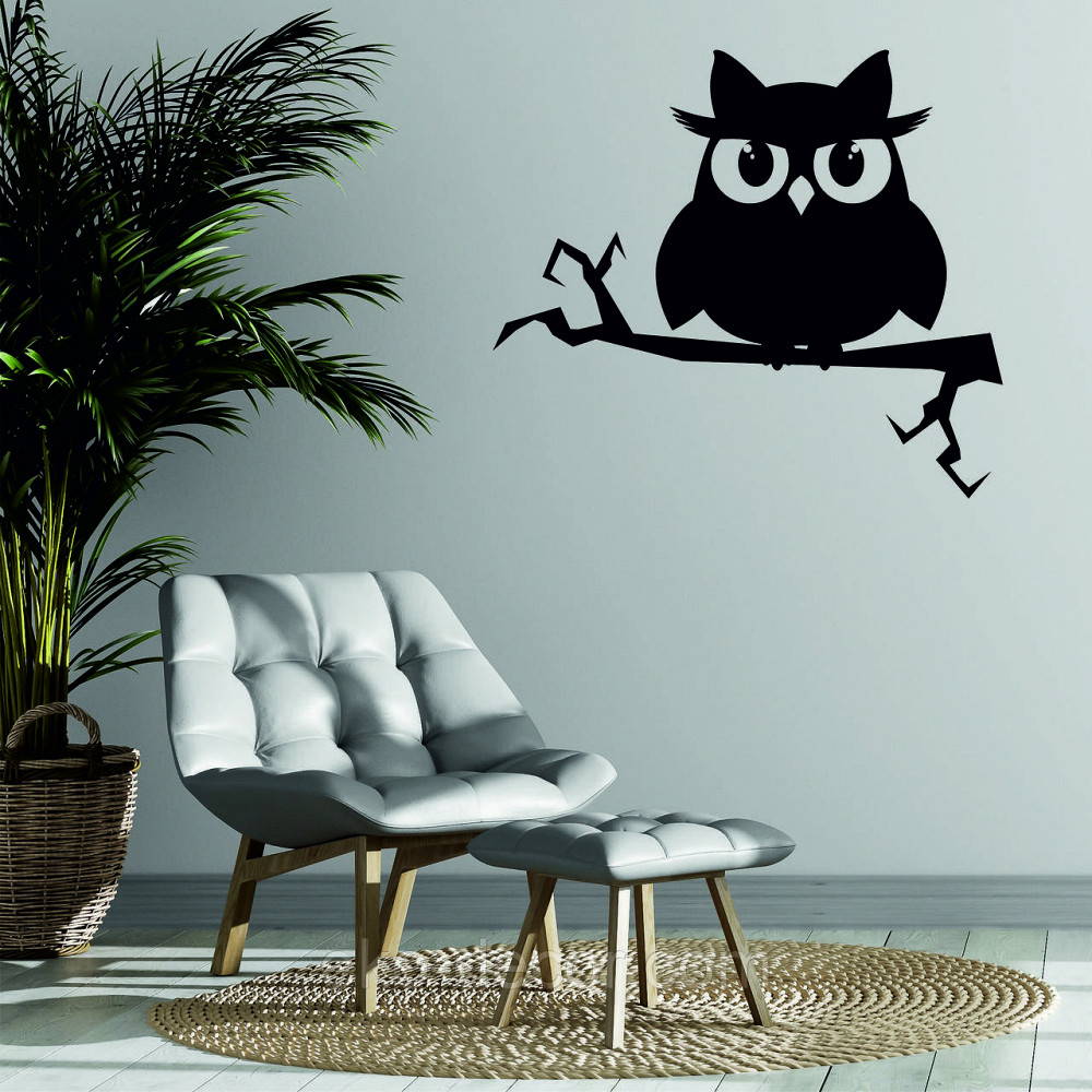 Декоративне настінне Панно  «Сова» , Декор на стіну 110*96 см., Чорний Київ - фото 1