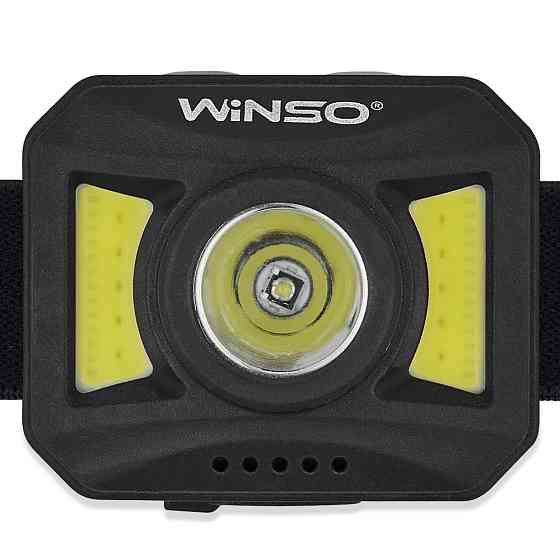 Фонарь налобный Winso 300Lm, 3W+COB, 850mAh, белый/красный Львов