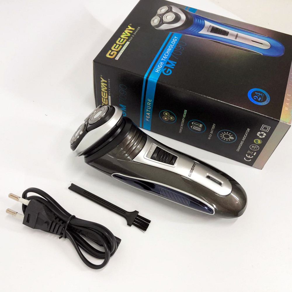 Портативная профессиональная бритва GEEMY GM-7090, Триммер для стрижки бороды аккумуляторный JC-86 Львов - изображение 13