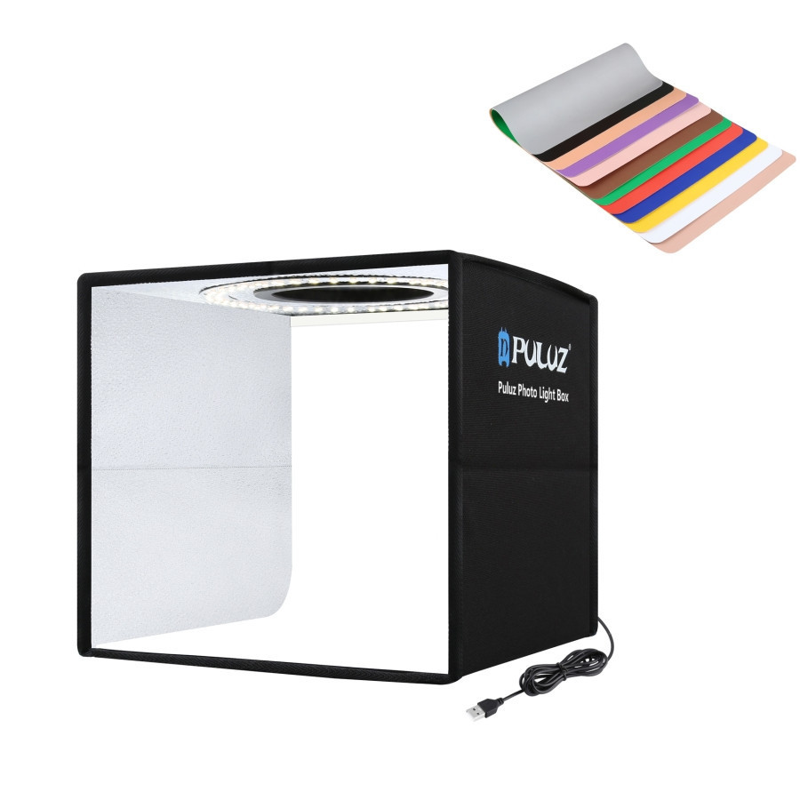 Лайтбокс 40см с кольцевой лампой Puluz PU5041B Киев - изображение 1