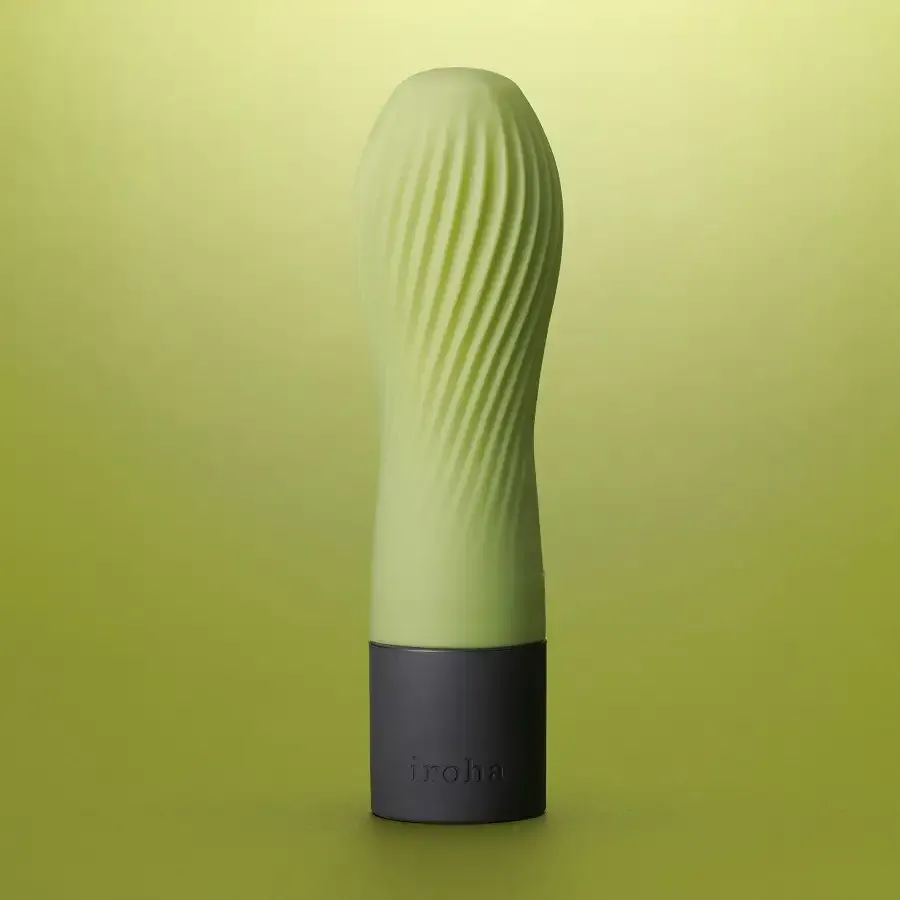 Вібратор IROHA ZEN Matcha з ніжною ребристою поверхнею Львів - фото 7
