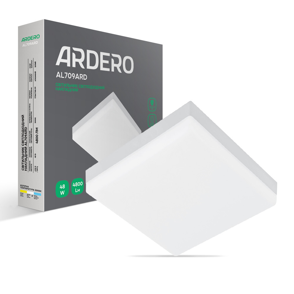 Світлодіодний накладний світильник Ardero AL709ARD 48Вт 5000K білий Харків - фото 1