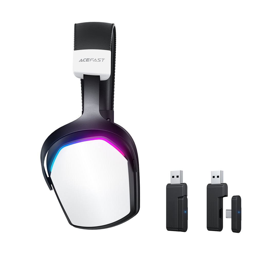 Бездротові накладні навушники ACEFAST H11 gaming wireless headset White Київ - фото 14