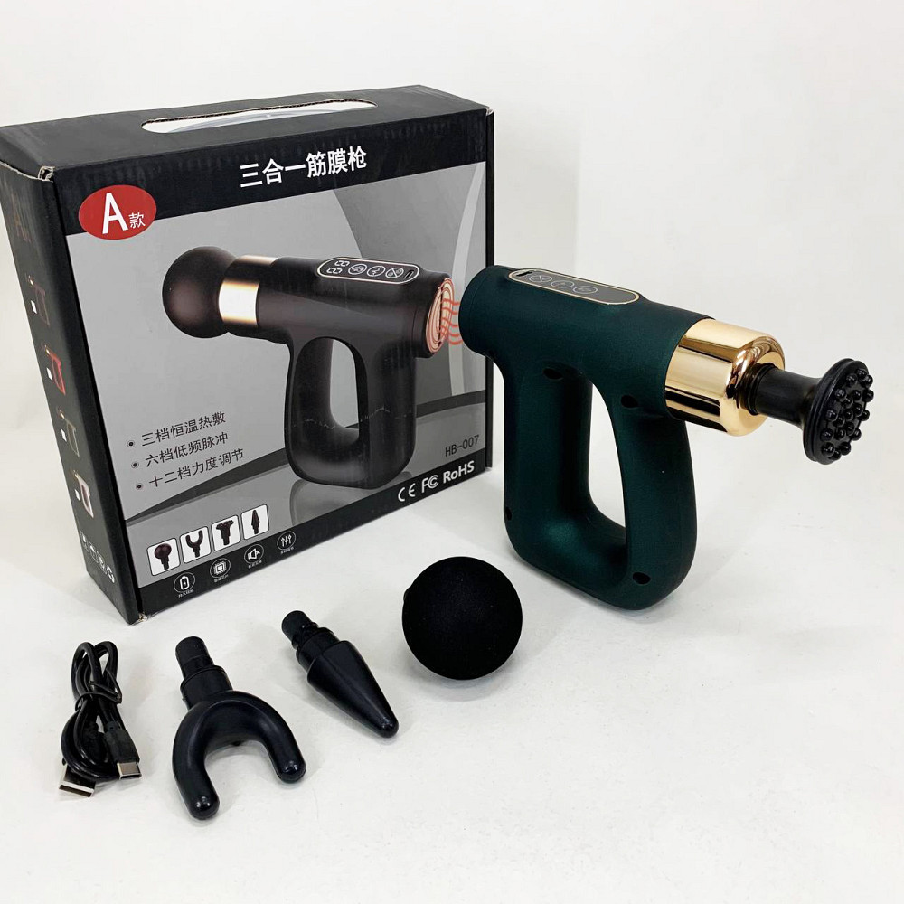 Эффективный массажер для снятия напряжения, Вибратор для массажа тела, Массажер с разными насадками EF-35 Львов - изображение 12