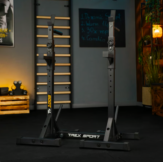 Стійки під штангу Trex Sport TX-100S регульовані з ручками для віджимань Киев