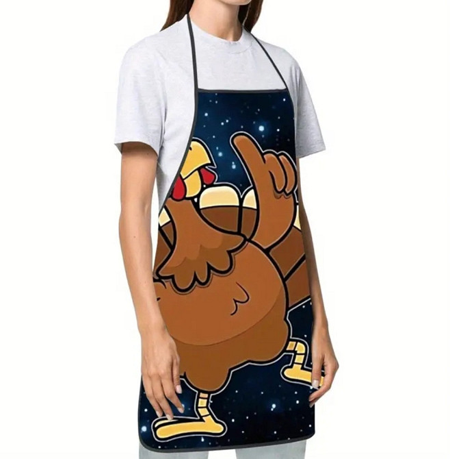 Фартук смешной с рисунком курицы 75 на 60 см разноцветный Киев - изображение 2