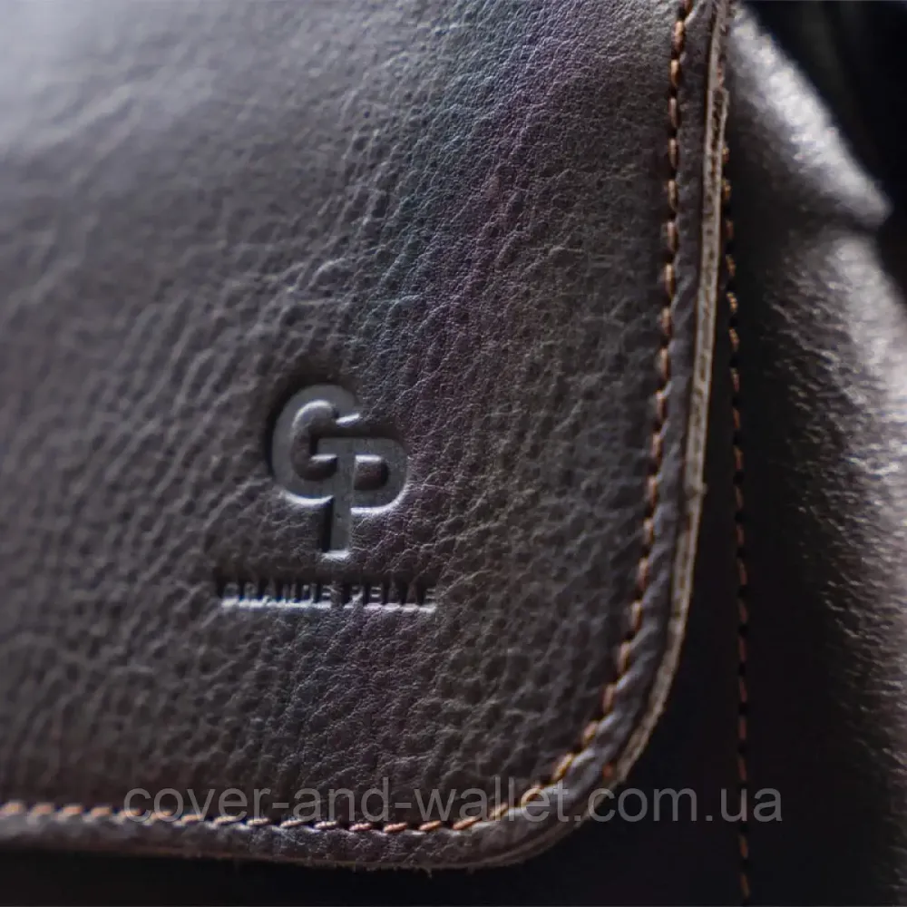 Кожаная мужская наплечная сумка на магнитах ручной роботы Grande Pelle 754620 Киев - изображение 8