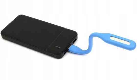 Світлодіодна USB Лампа гнутка 17 см Led Light для ноутбуків та повербанків Blue Нововолинськ