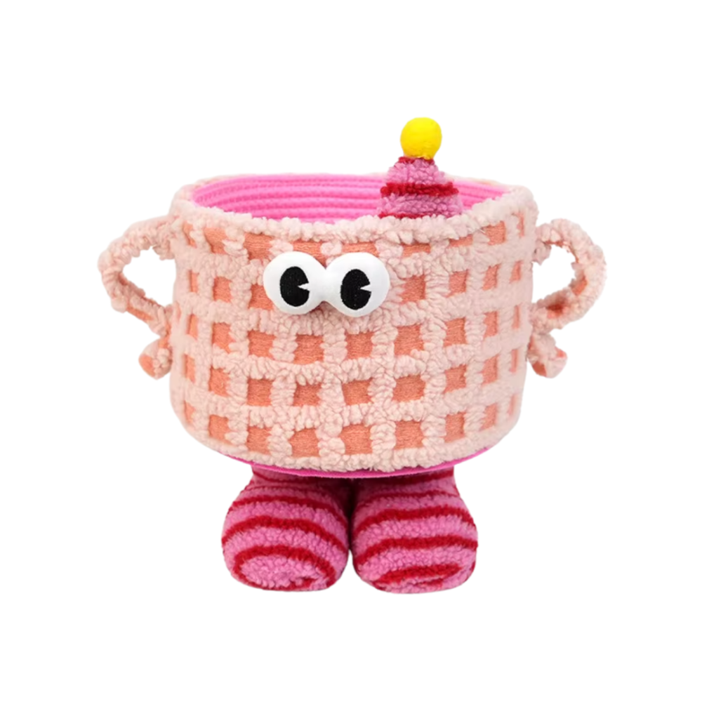 Корзина для игрушек плюшевый органайзер в детскую комнату мягкий для вещей и игрушек детская, розовая Каменец-Подольский - изображение 4