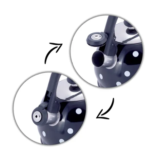 Чайник 2л нержавіюча сталь зі свистком з нейлоновою ручкою 1070BL KAMILLE Житомир - изображение 7