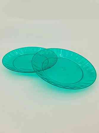 Тарілка одноразова 160 мм Склоподібна Зелена (10 шт) Харків