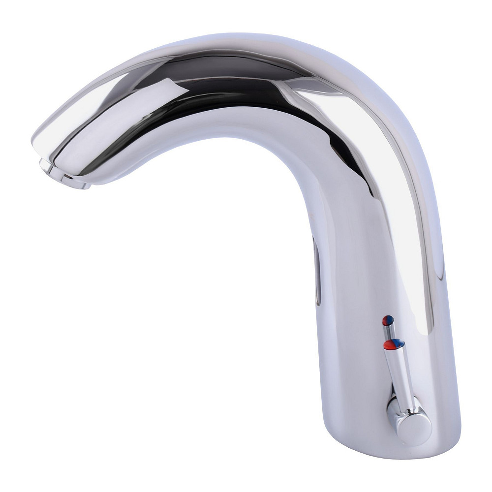 Змішувач сенсорний для умивальника HOTEC 19.112-DC/AC (220V/6V) з трансформатором,латунний Hot/Cold Тернопіль - фото 2