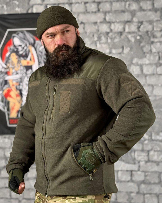 Тактическая флисовка ЛЮКС   karma oliva ВТ6443 Одесса - изображение 1