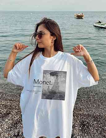 Футболка жіноча з принтом  48 Біла 2664085698 Дніпро