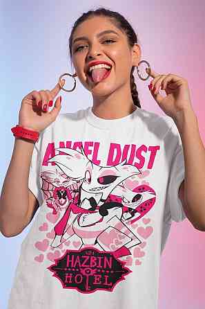 Футболка для мальчика аниме Аластор Хазбин Хотел Хазбин оверсайз (рост от 165 до 180 ) Черний AnimeJ0727m Днепр