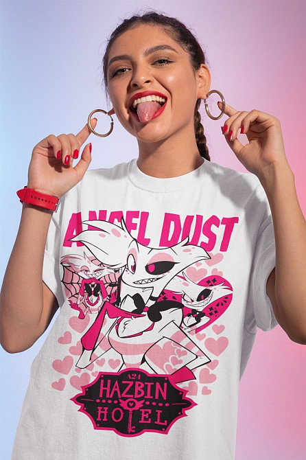 Футболка для мальчика аниме Аластор Хазбин Хотел Хазбин оверсайз (рост от 165 до 180 ) Черний AnimeJ0727m Днепр - изображение 4