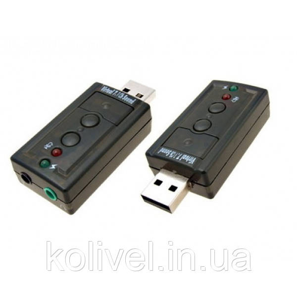 Звукова плата USB, Virtual 7.1 Channel, RTL (B00650) Київ - фото 1