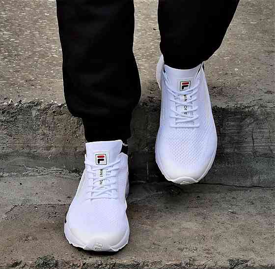 Кросівки FILA Білі Чоловічі Філа Тканинні Літні для Біга (розміри: 41,42,43,44) Дніпро