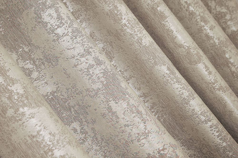 Комплект готовых штор VR-Textil Жаккард Sultan YL № 1206ш Серо-бежевый 100х270 см 2 шт (31-506) Киев - изображение 8