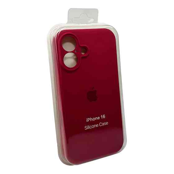 Чохол для смартфона Silicone Full Case AA Camera Protect for Apple iPhone 16 35,Maroon Київ