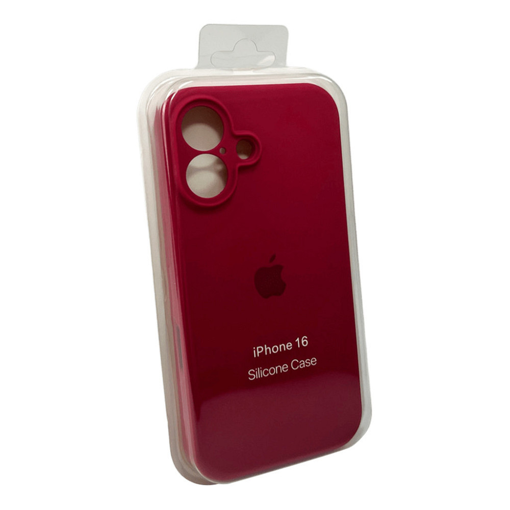 Чохол для смартфона Silicone Full Case AA Camera Protect for Apple iPhone 16 35,Maroon Київ - фото 2