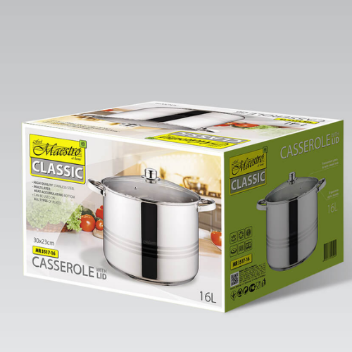 Каструля 16л 30*23см MR-3517-16 Maestro Житомир