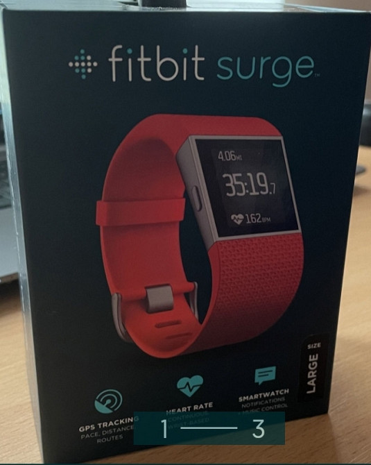 Фітнес- браслет: FitBlt Surge Red (FB501TAL) Size S Київ - фото 1