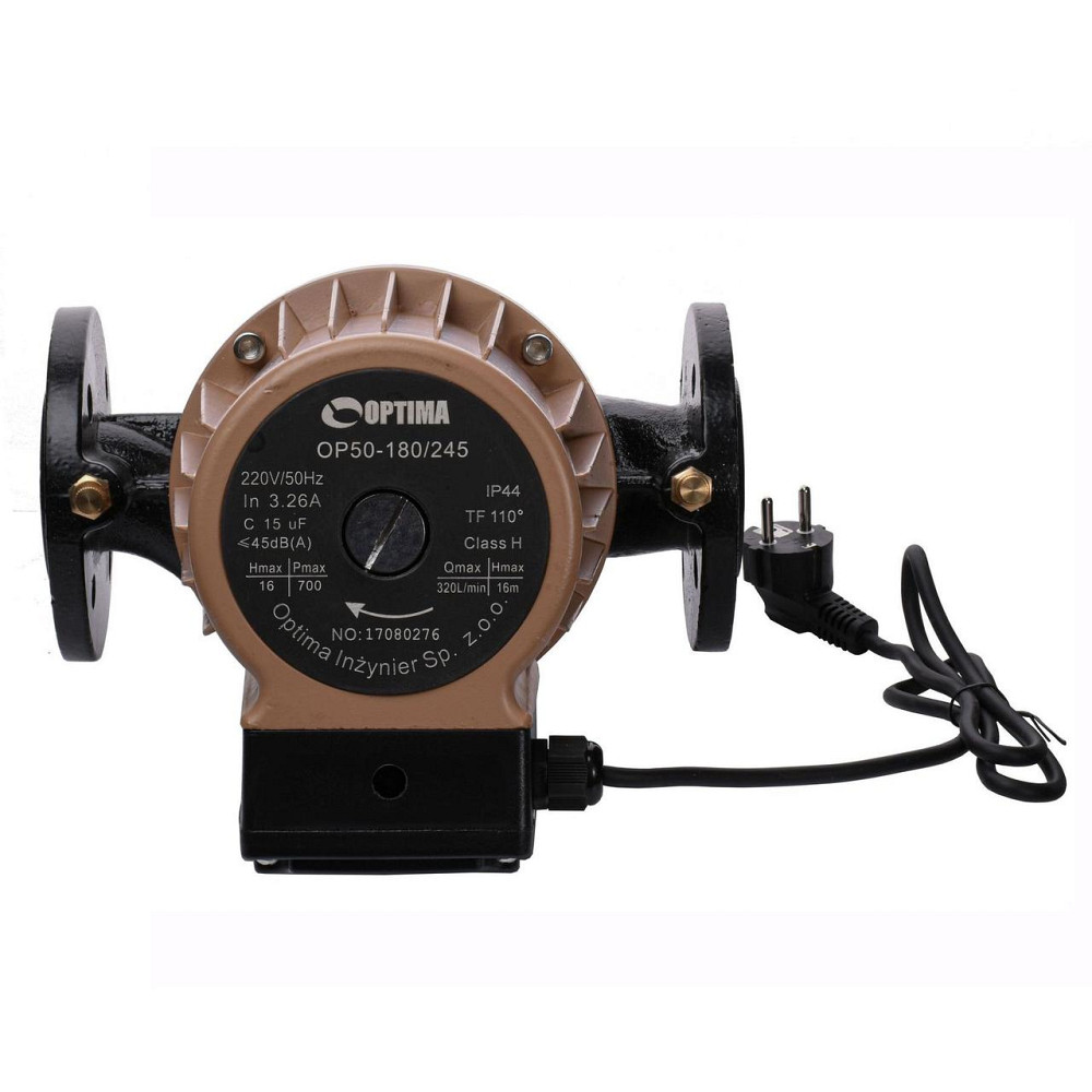 Насос циркуляционный фланцевый Optima OP50-180 245мм + кабель с вилкой! (000013635) Киев - изображение 1