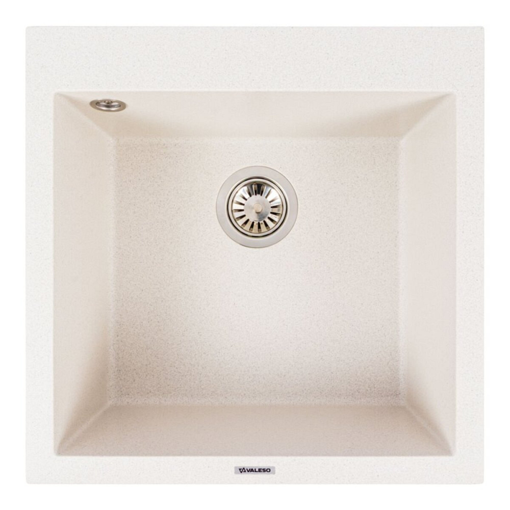 VALESO Гранітна мийка VALESO GALAX 5050 матова Біла в крапку Коломия - фото 8