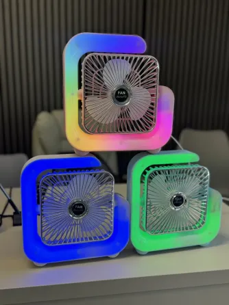 G-Вентилятор Квадратный Ночник аккумуляторный от USB с подсветкой Коломыя