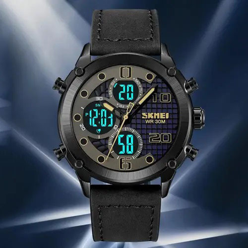 Часы тактические противоударные SKMEI 1975LBKBK, Тактические военные часы для ЗСУ Армейские топ QR-29 Львов - изображение 4